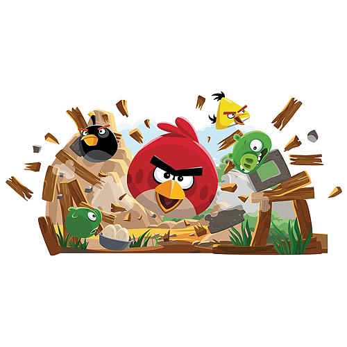 Angry Birds Peel and Stick Giant Wall Decals